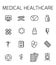 Medical healthcare related vector icon set.