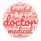 Medical Healthcare word cloud vector illustration -