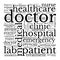 Medical Healthcare word cloud vector illustration