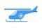 Medical helicopter icon. Emergency aviation flying symbol