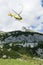 Medical helicopter takes off with injured hiker