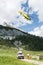 Medical helicopter takes off with injured hiker