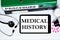 Medical history-diagnosis, conclusion about the nature of the disease and the patient`s condition, the study of the content,