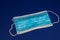 Medical hygienic mask, face protective surgical mask isolated