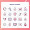 Medical icon set collection with modern outline line style theme color