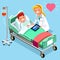 Medical Infographic Isometric People Cartoon