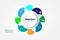 Medical information display Process chart Abstract element of the diagram diagram with step, option, section or process Vector