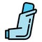 Medical inhaler icon, outline style