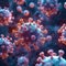 Medical innovation in 3D virus cells, bacteria, floating coronavirus particles