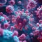 Medical innovation in 3D virus cells, bacteria, floating coronavirus particles