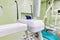 Medical interior, dental close-up x-ray diagnostic apparatus. stomatology concept