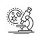 Medical laboratory - line design single isolated icon