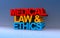 Medical law and ethics on blue