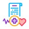 medical license color icon vector illustration sign
