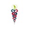 Medical marijuana plant caduceus concept symbol