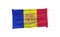 Medical mask with  Andorra flag pattern on white background, for corona or covid-19 virus ,safety breathing masks for virus