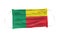 Medical mask with Benin  flag pattern on white background, for corona or covid-19 virus ,safety breathing masks for virus
