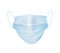 Medical mask isolated over white background. Protect youself from infection Corona virus. Vector