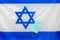 Medical mask on Israel flag.