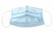 Medical mask, Medical protective mask on white background. Disposable surgical face mask cover the mouth and nose.