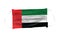 Medical mask with Unite Arab Emirates flag pattern on white background, for corona or covid-19 virus ,safety breathing masks for