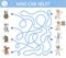 Medical maze for children. Preschool medicine activity. Funny puzzle game with cute ill patients and doctors. Who can help the