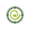 Medical Medicine Search Aiming Target Green Leaf Symbol