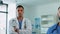 Medical men, portrait and team with a doctor and nurse for healthcare, support and confidence. Male workers in a