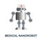 Medical Nanorobot icon. 3d illustration from artificial intelligence collection. Creative Medical Nanorobot 3d icon for