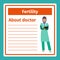 Medical notes about fertility doctor