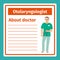 Medical notes about otolaryngologist