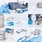 Medical objects collage