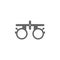 Medical ophthalmoscope icon Simple element illustration. Symbol design from Medical collection. Eye examination device. Can be use