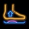Medical Orthopedic Foot Equipment neon glow icon illustration