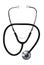 Medical phonendoscope stethoscope on white background