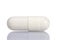 Medical pill isolated on a white background. Medicines. Treatment. Isolate of tablets for the treatment of diseases