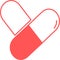 Medical pill. Medicine, pharmacy, hospital set of drugs. Medication, pharmaceutics concept. Vector illustration. Drugs flat icons: