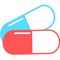 Medical pill. Medicine, pharmacy, hospital set of drugs. Medication, pharmaceutics concept. Vector illustration. Drugs flat icons: