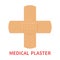 Medical plaster on white background. Realistic adhesive plaster. First aid concept. Health care. Medical tape,plaster, bandage,