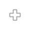 Medical plus icon. Hospital cross symbol