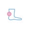 Medical, podiatry colored icon. Element of medicine illustration. Signs and symbols icon can be used for web, logo, mobile app, UI