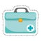 Medical portfolio isolated icon