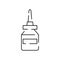 Medical preparats or drug flat line icon. Medicine and Emergency stroke vector drug element. Simple vector pharmacy and health