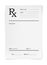 Medical prescription, RX form paper sheet template