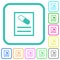 Medical prescription vivid colored flat icons