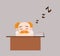 Medical Professional Doctor - Sleeping on Office Desk