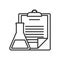 Medical Records Phial Outline Flat Icon