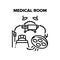 Medical Room Vector Black Illustrations