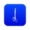 Medical scissors icon blue vector