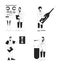 Medical services bw concept vector spot illustrations pack